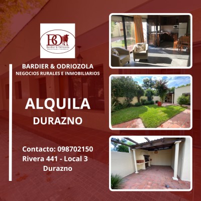 Casa en Alquiler en Durazno , Durazno