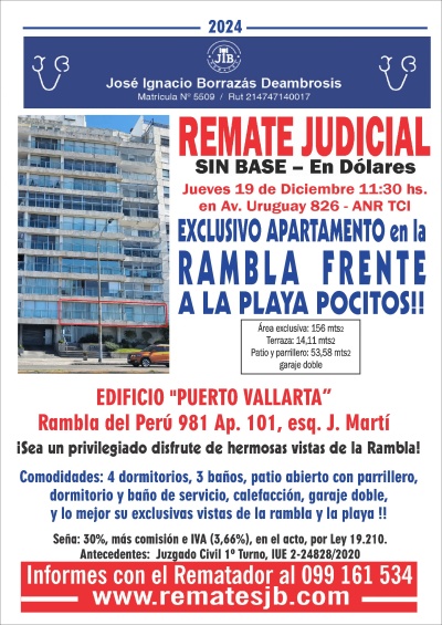 Apartamentos en Remate en Pocitos, Montevideo