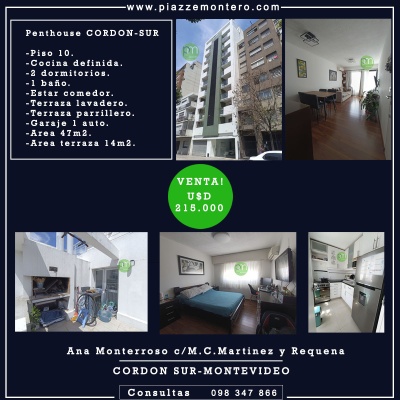 Apartamento en Venta en Cordón, Montevideo