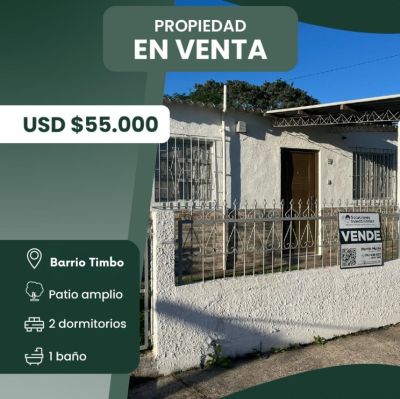 Casa en Venta en Timbó, Río Branco, Cerro Largo
