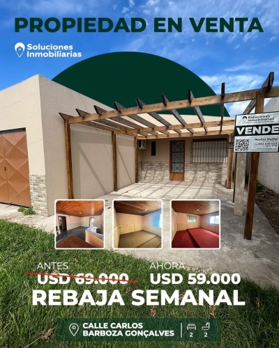 Casa en Venta en AIRES PUROS, Río Branco, Cerro Largo