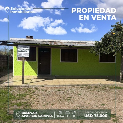 Casa en Venta en BULEVAR APARICIO SARAVIA, Río Branco, Cerro Largo