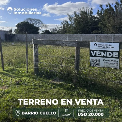 Terrenos en Venta en CUELLO, Río Branco, Cerro Largo