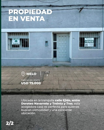 Casas en Venta en Melo, Cerro Largo