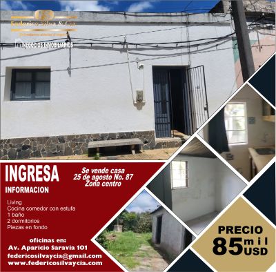 Casas en Venta en Centro, Tacuarembó, Tacuarembó