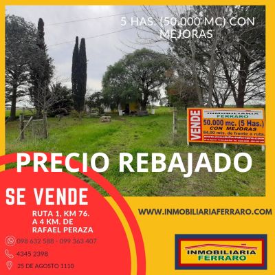 Campos y Chacras en Venta en CONAPROLE, Rafael Perazza, San José