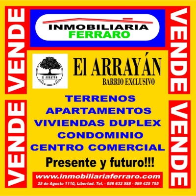 Terreno en Venta en EL ARRAYAN, Libertad, San José