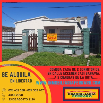 Casa en Alquiler en ASERRADERO, Libertad, San José