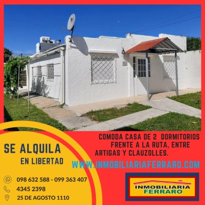 Casas y Apartamentos en Alquiler en RUTA 1 ENTRE ARTIGAS Y CLAUZOLLESS, Libertad, San José