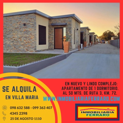 Apartamento en Alquiler en CAMINO A RINCON Y RUT 3, Villa Maria, San José