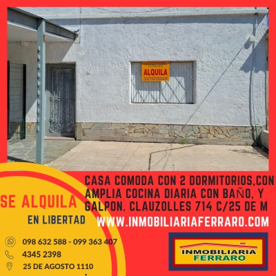 Casa en Alquiler en PLAZA DE LOS FERIANTES, Libertad, San José