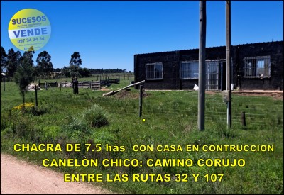 Campos y Chacras en Venta en Canelon Chico, Canelones