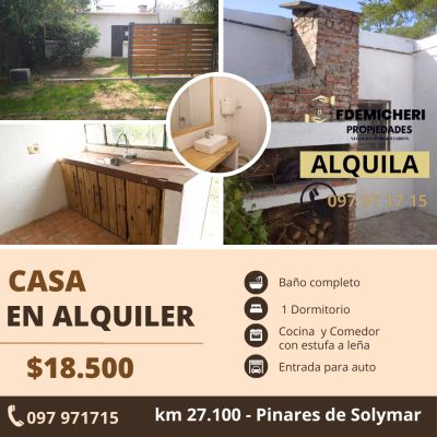 Casa en Alquiler en Pinares de Solymar, Ciudad de la Costa, Canelones