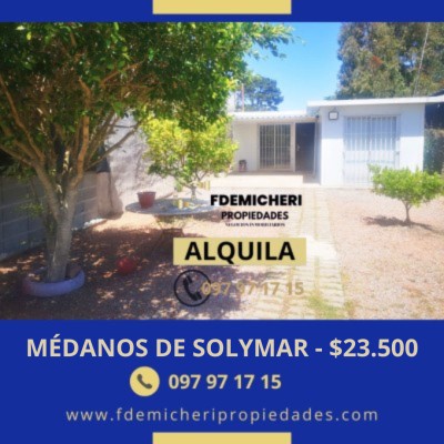 Casas en Alquiler en Médanos de Solymar, Ciudad de la Costa, Canelones