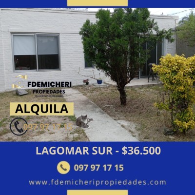 Casas en Alquiler en Lagomar, Ciudad de la Costa, Canelones