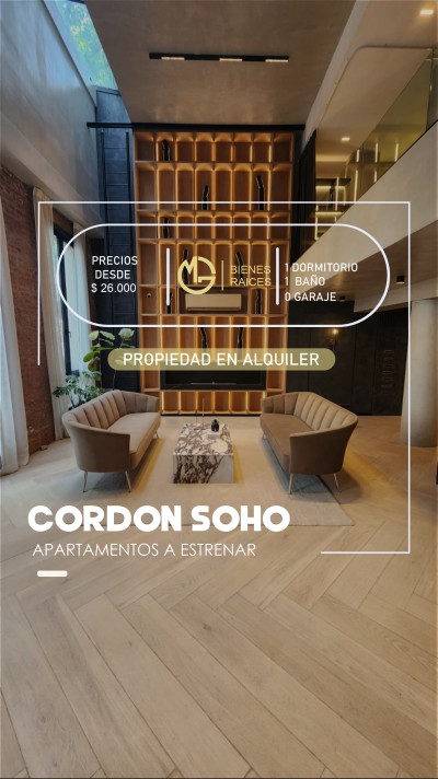 Apartamento en Venta,  Alquiler en Cordón, Montevideo