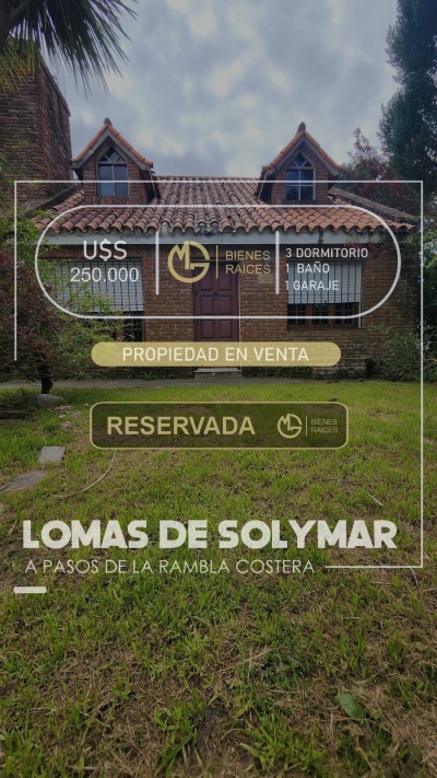 Casas en Venta en Lomas de Solymar, Ciudad de la Costa, Canelones