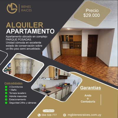 Apartamentos en Alquiler en Aires Puros, Montevideo