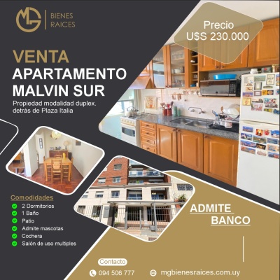 Apartamentos en Venta en Malvín, Montevideo