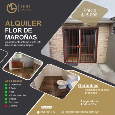 Apartamento en Alquiler en Maroñas, Montevideo