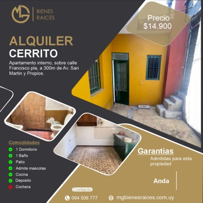 Apartamento en Alquiler en Cerrito, Montevideo