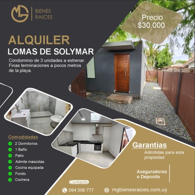 Apartamentos en Alquiler en Lomas De Solymar, Canelones