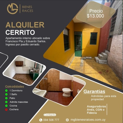 Apartamento en Alquiler en Cerrito, Montevideo