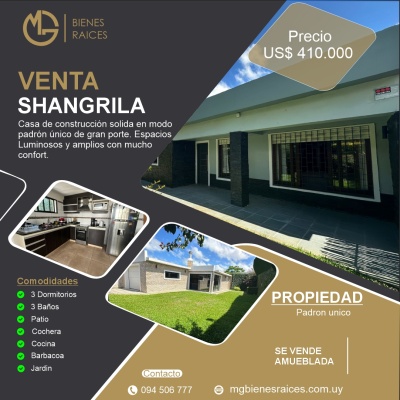 Casas en Venta en Shangrila, Canelones