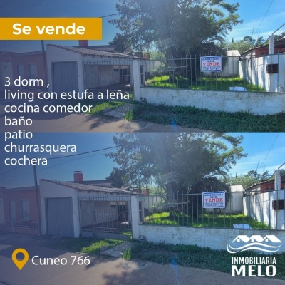 Casa en Venta en Melo, Cerro Largo