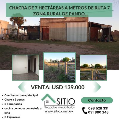 Campo / Chacra en Venta en Las Piedras, Canelones